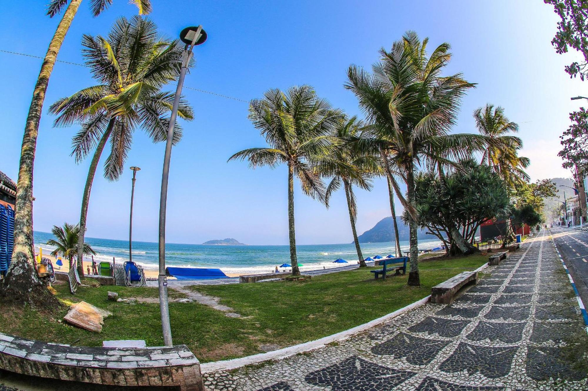 5E-Pe Na Areia Da Praia Do Tombo, 2 Quartos, Ar Cond, 2 Banheiros,2 Vagas+Roupas De Cama Guarujá Exterior foto